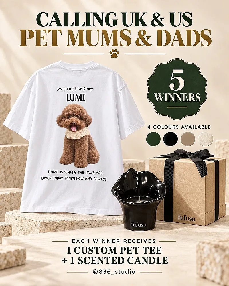 Win Custom Pet Tees & Scented Candles