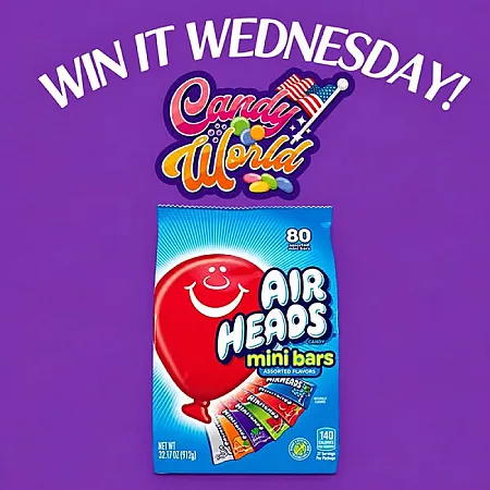 Prize image for Win a Bag of Airheads Mini Bars Worth £25