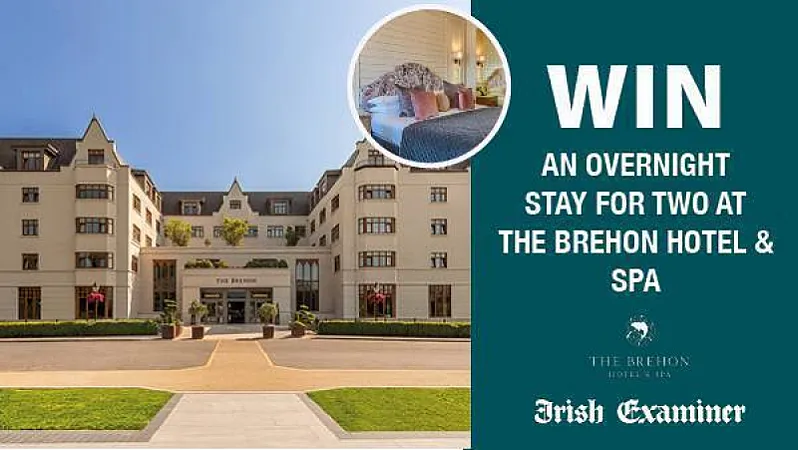 Win an overnight stay for two at The Brehon Hotel & Spa