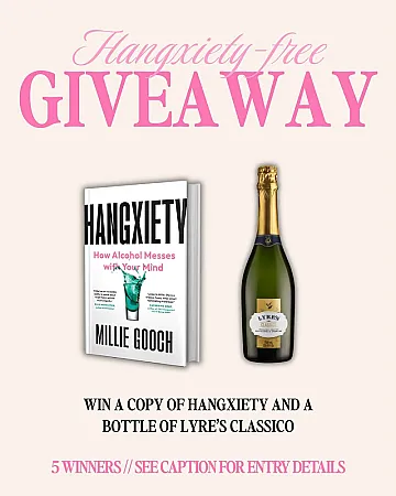 Prize image for Win a Copy of Hangxiety & a Bottle of Lyre's Classico 0% Sparkling Wine