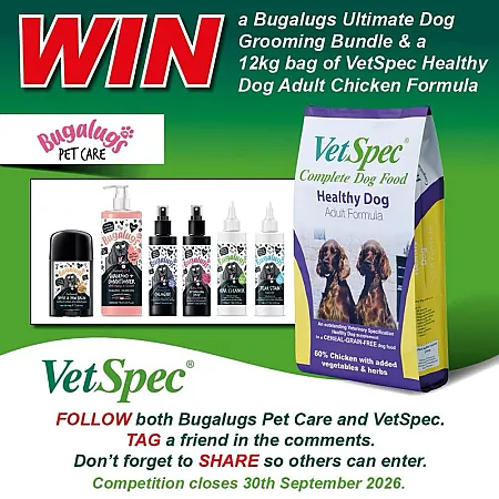 Prize image for Win the Ultimate Grooming Bundle plus a 12kg Bag of VetSpec Dog Chicken Formula