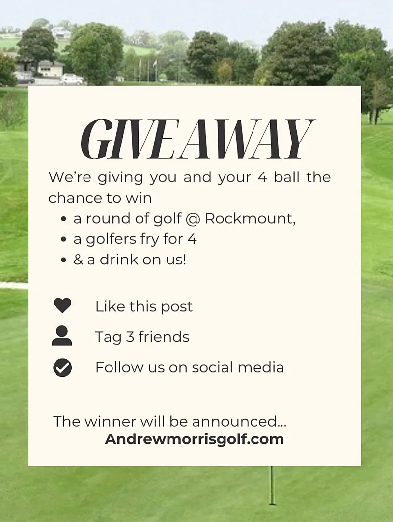 Win a Four-Ball Golf Experience at Rockmount with Breakfast & Drinks