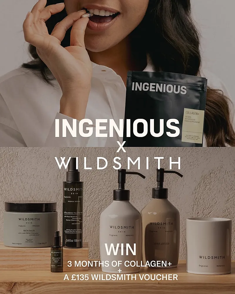 Win 90-Day Supply of INGENIOUS Collagen+ and £135 Wildsmith Voucher