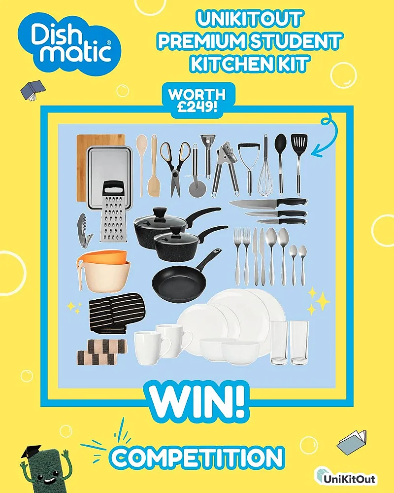 Win a UniKitOut Premium Student Kitchen Kit Worth £249