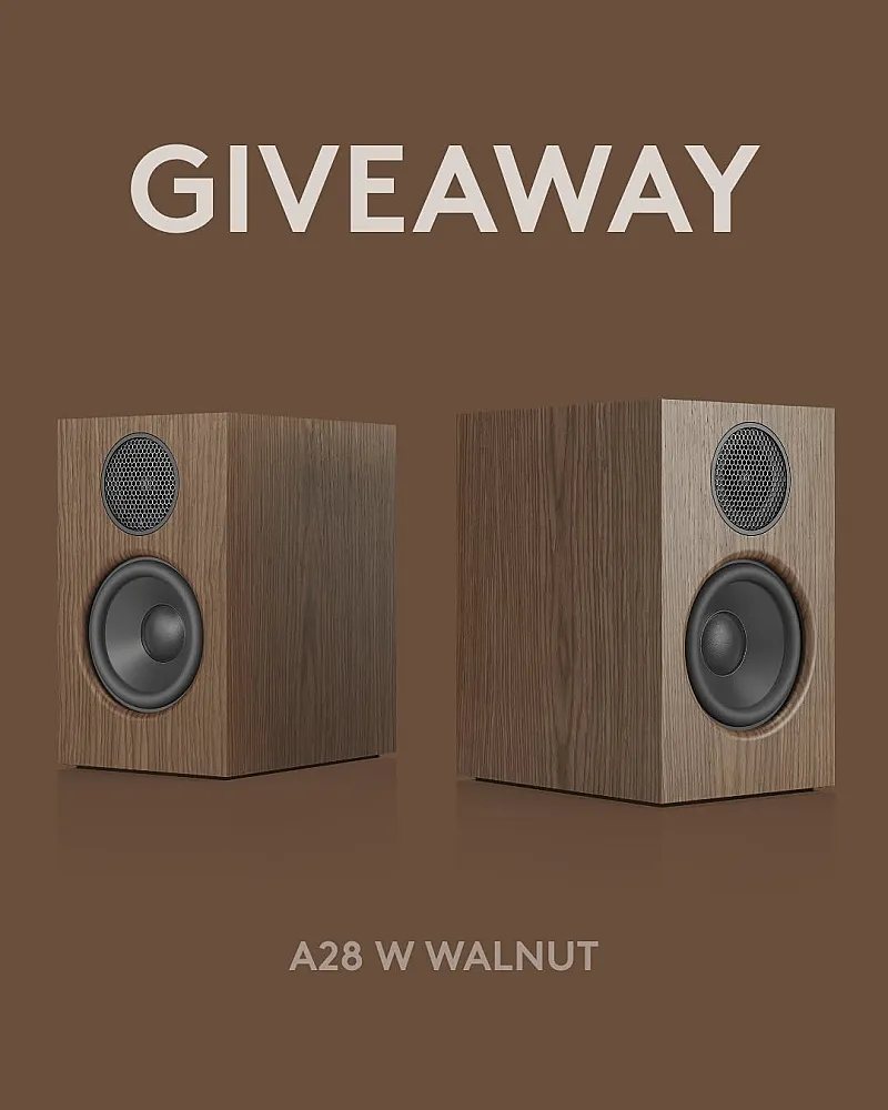 Win a Pair of A28 W Walnut Speakers