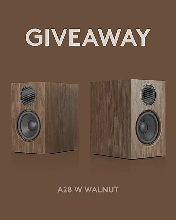 Prize image for Win a Pair of A28 W Walnut Speakers