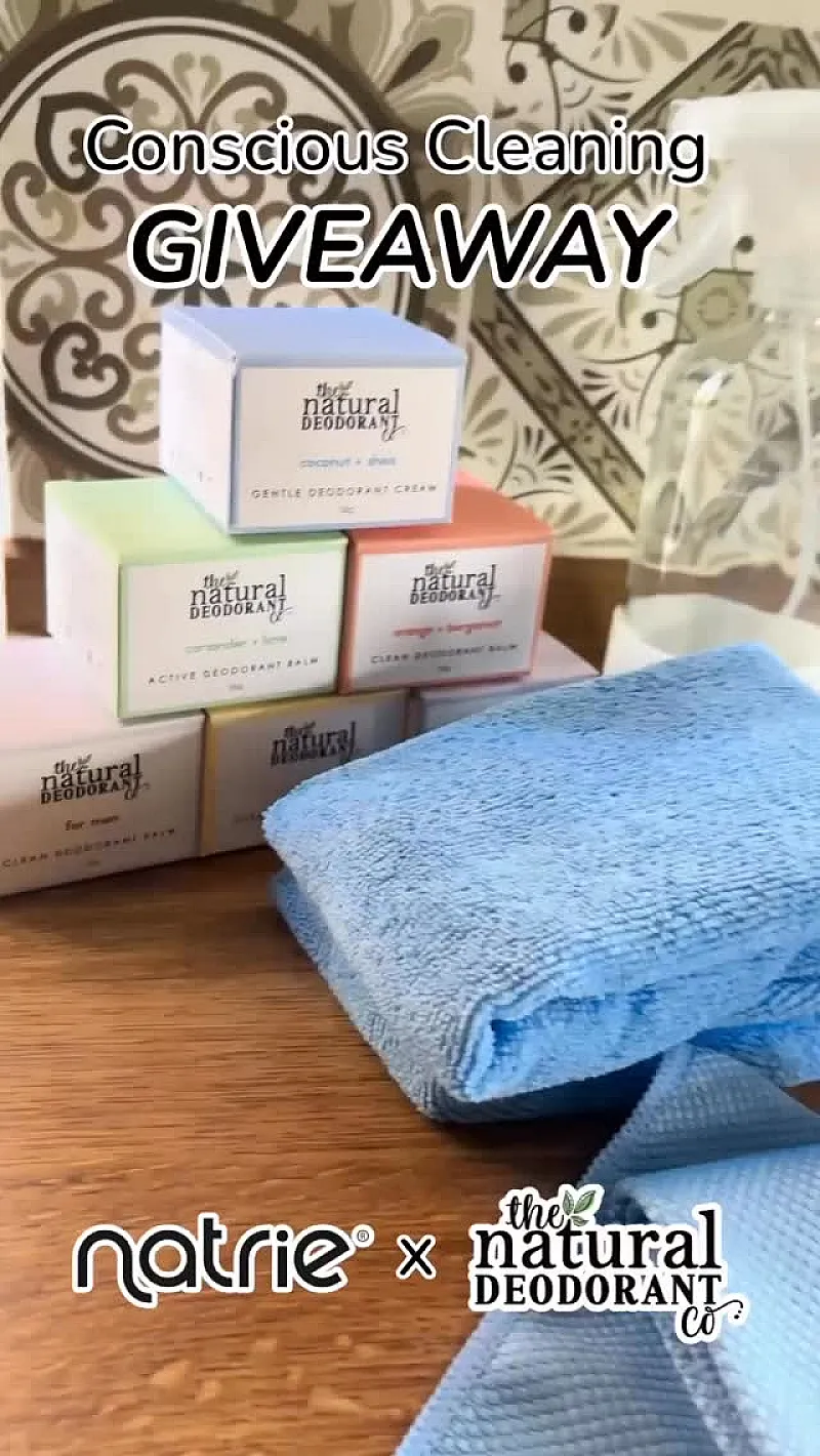 Win a Year's Supply of Natural Deodorants & Cleaning Products