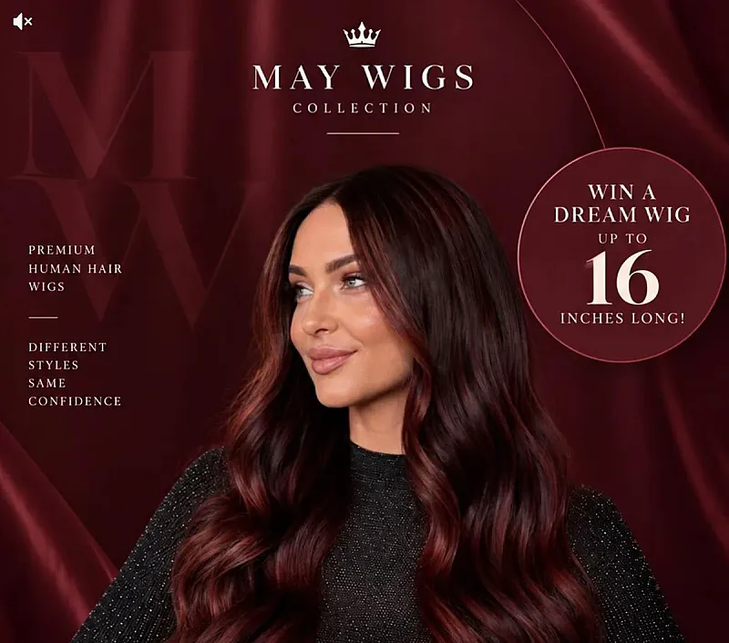 Win a Human Hair Wig Up to 16" Long