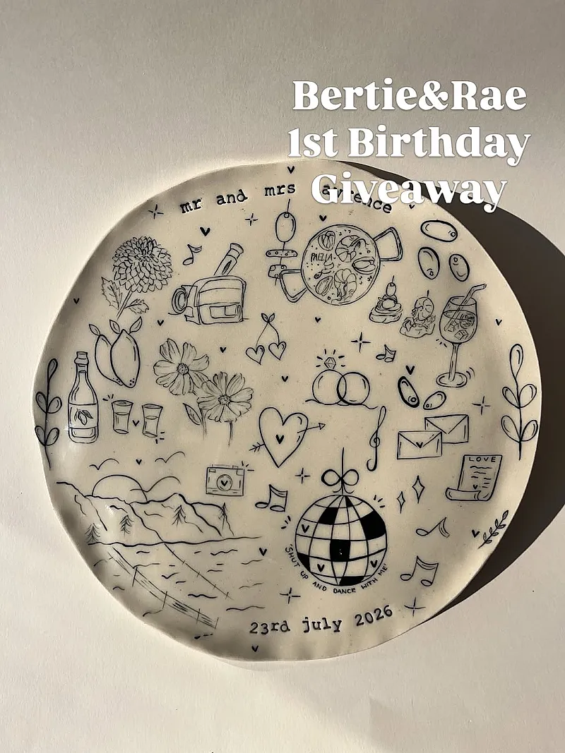 Win a Customised Homemade Plate from Bertie & Rae