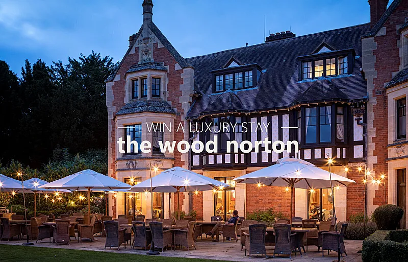 Win a luxurious night for 2 at The Wood Norton, nr. Evesham, Cotswolds