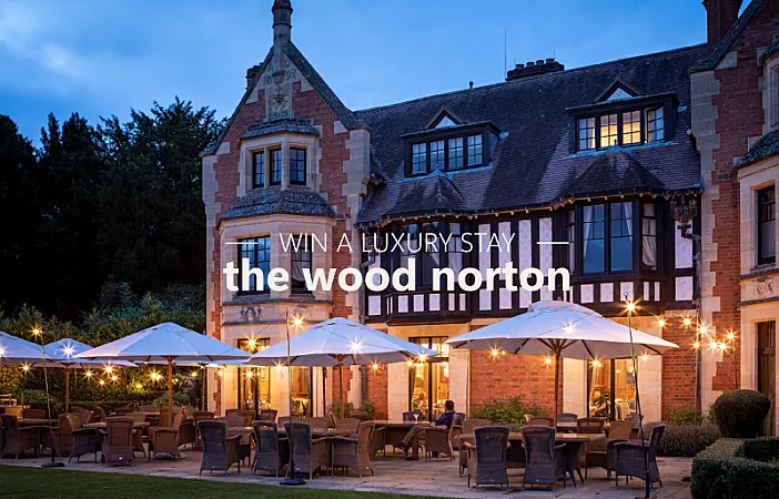 Prize image for Win a luxurious night for 2 at The Wood Norton, nr. Evesham, Cotswolds