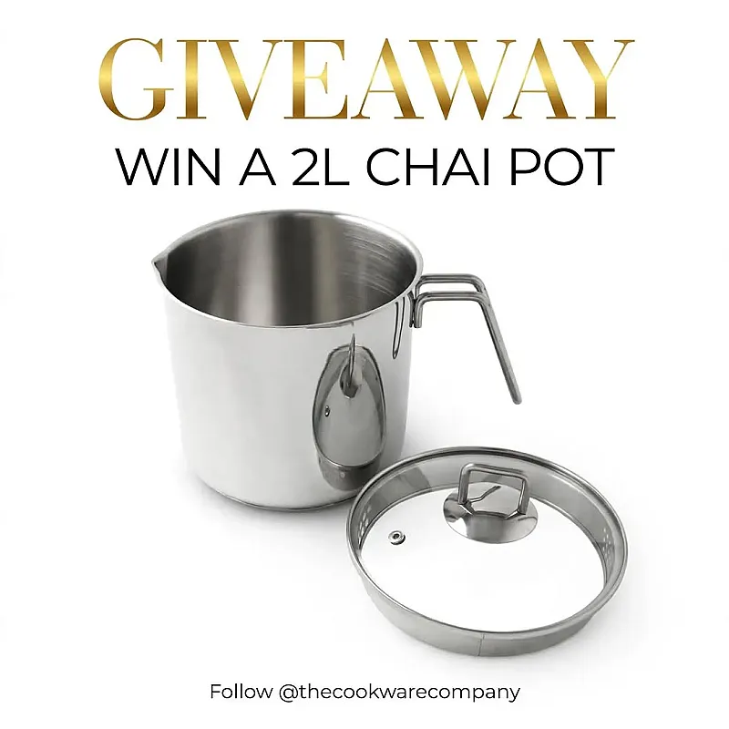 Win a 2L Chai Pot with Glass Lid