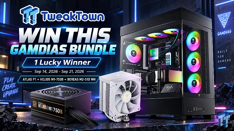 Prize image for Win a GAMDIAS ATLAS P1 Case, HELIOS 750W PSU, and BOREAS CPU Cooler