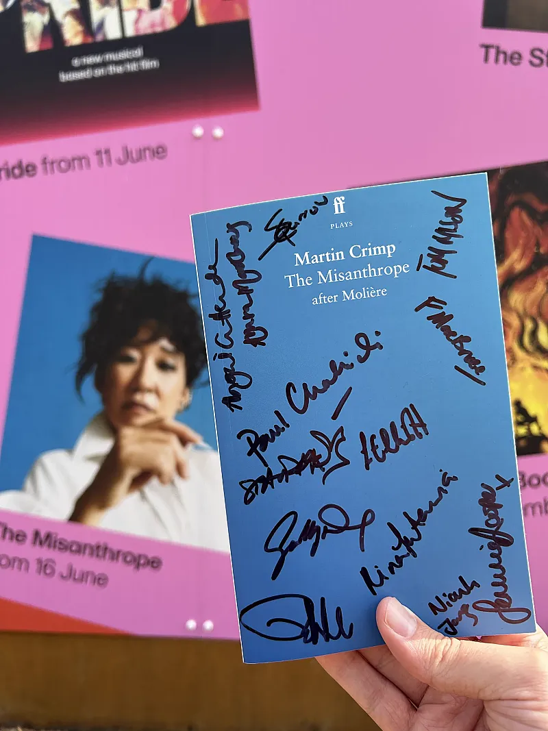 Win a signed The Misanthrope script