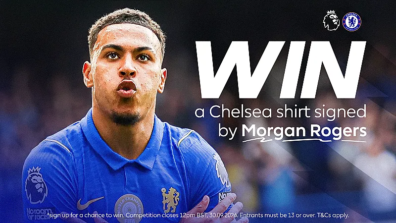 Prize image for Win a signed Morgan Rogers football shirt
