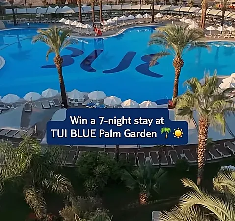 Prize image for Win a 7-night all-inclusive stay for two at TUI BLUE Palm Garden