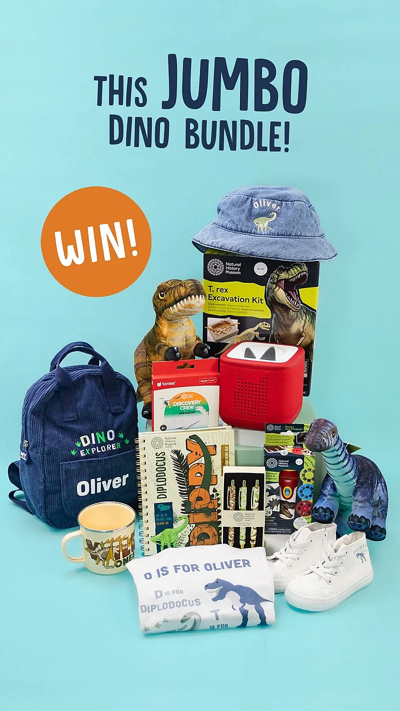 Win a children's dinosaur-themed bundle