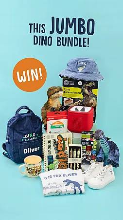 Win a children's dinosaur-themed bundle