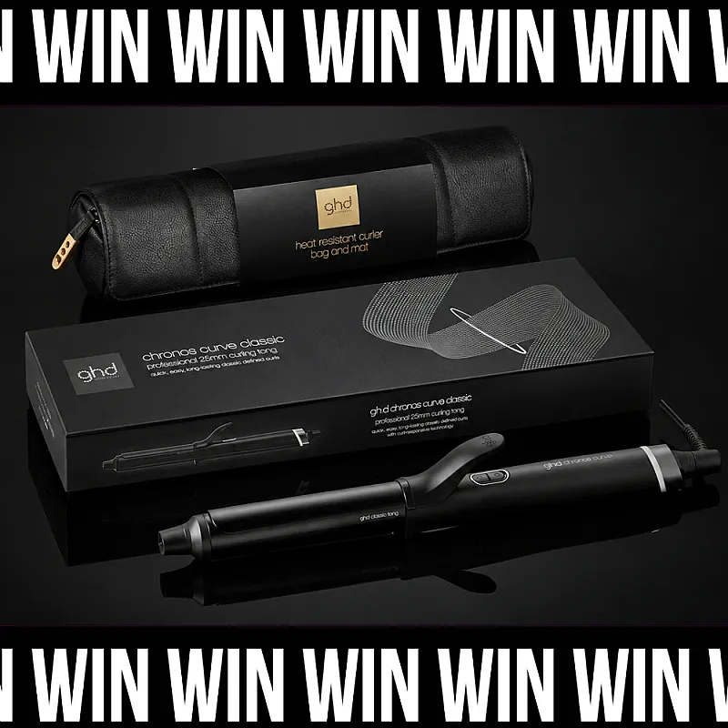Win the ghd Chronos Curve Classic 26mm Tong + Heat Resistant Bag & Mat