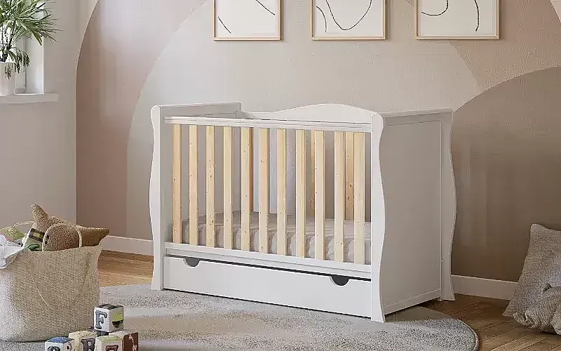 Win a Willow Sleigh Cot Bed with Aloe Vera Mattress