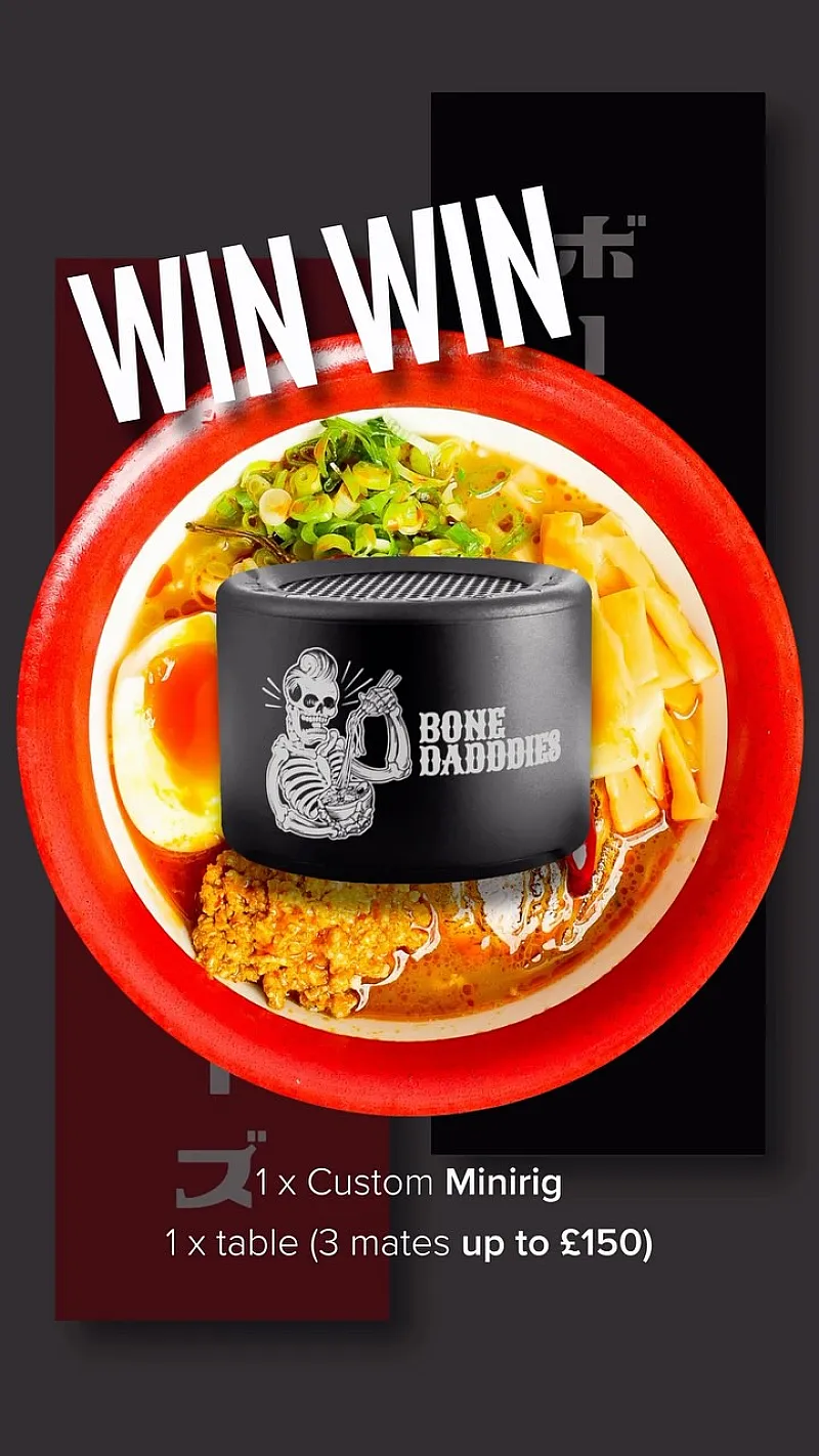 Win a Minirig Limited Edition Speaker & £150 Bone Daddies Voucher