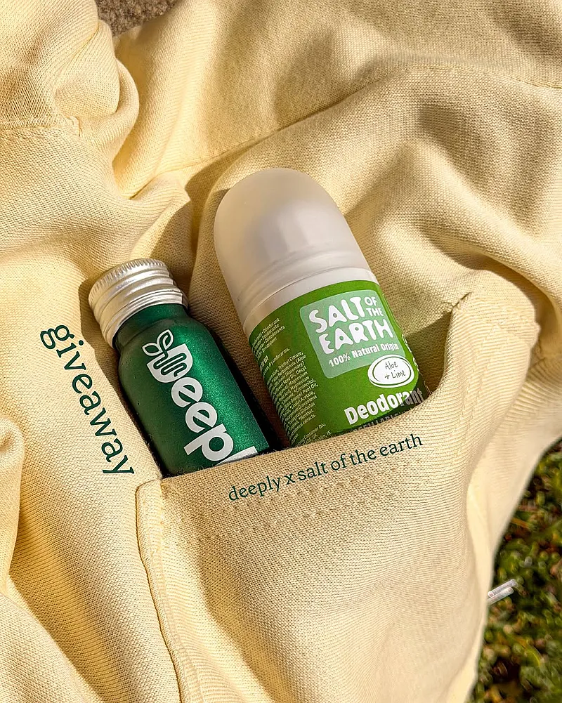 Win Salt of the Earth Deodorant & Deeply Gut Health Shots