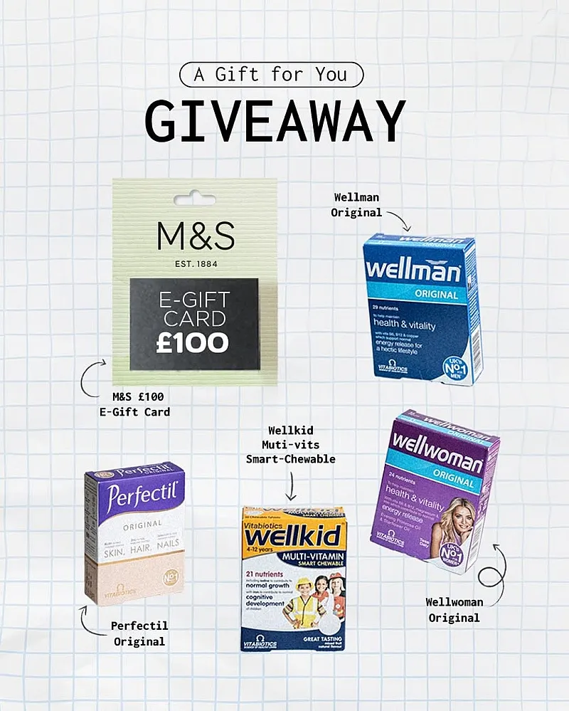 Win £100 M&S Gift Card + a Selection of Vitamins