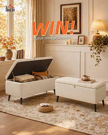 Prize image for Win a HOMCOM Storage Ottoman