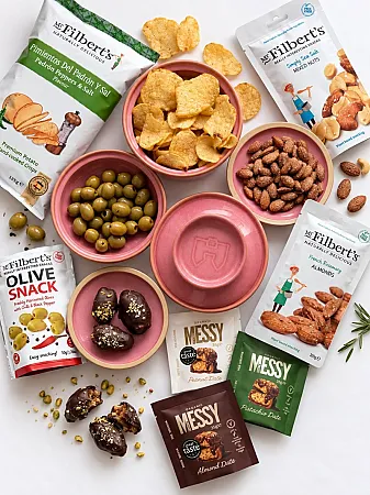 Prize image for Win Set of Hokan Bowls, Mr Filberts Gourmet Selection Box, 6 Messy Date Pouches