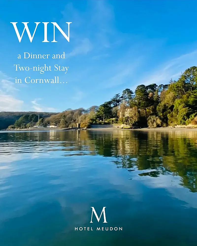 Win a Dinner & Two-Night Stay at Hotel Meudon, Falmouth