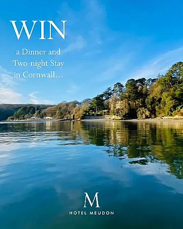Prize image for Win a Dinner & Two-Night Stay at Hotel Meudon, Falmouth