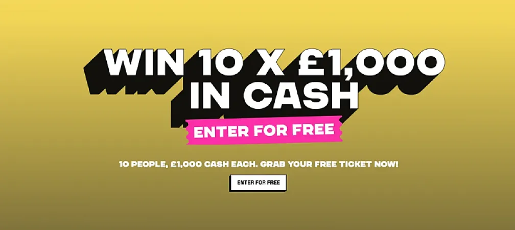 Prize image for Win £1,000 Cash