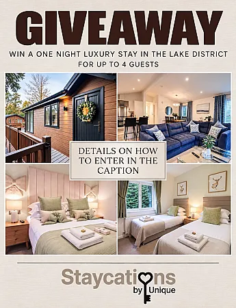 Prize image for Win a one night stay at Unique Luxury Lodge in the Lake District