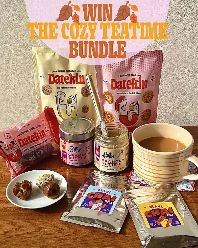 Win Cozy Teatime Bundle with Sukkari Dates, Chai & Granola Butter