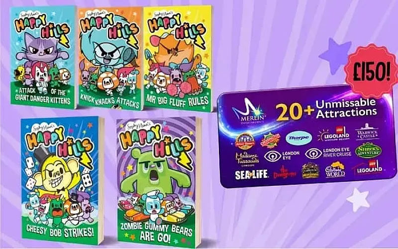 Win a Set of Happy Hills Books & £150 Merlin Gift Card