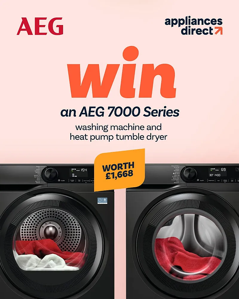 Win an AEG 7000 Series Washing Machine & Heat Pump Tumble Dryer
