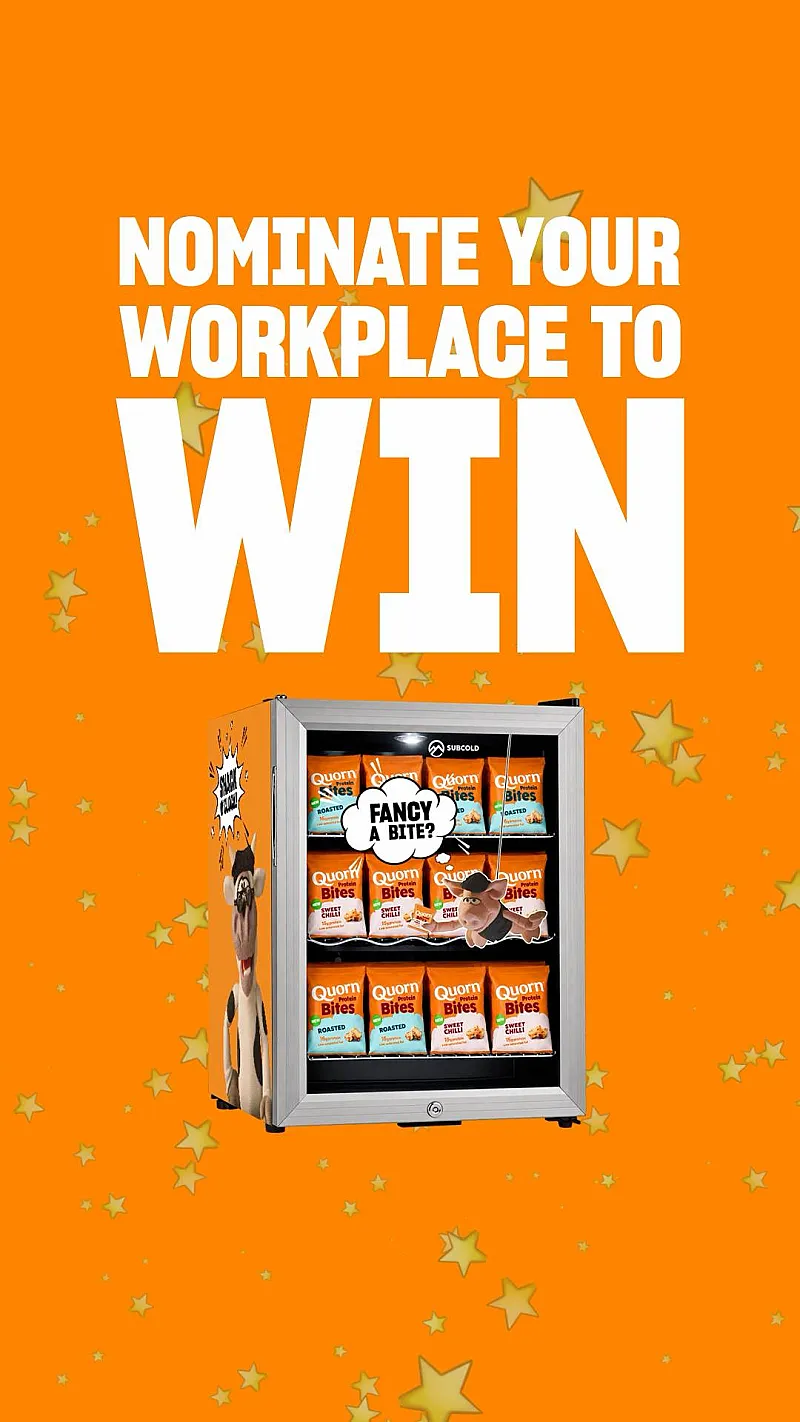 Win 1 of 5 Quorn Branded Fridges, Filled with Quorn Snacks!
