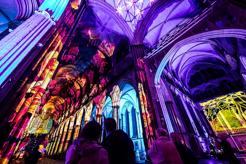 Win a pair of tickets to Chichester Cathedral's Illuminating Art Light Experience