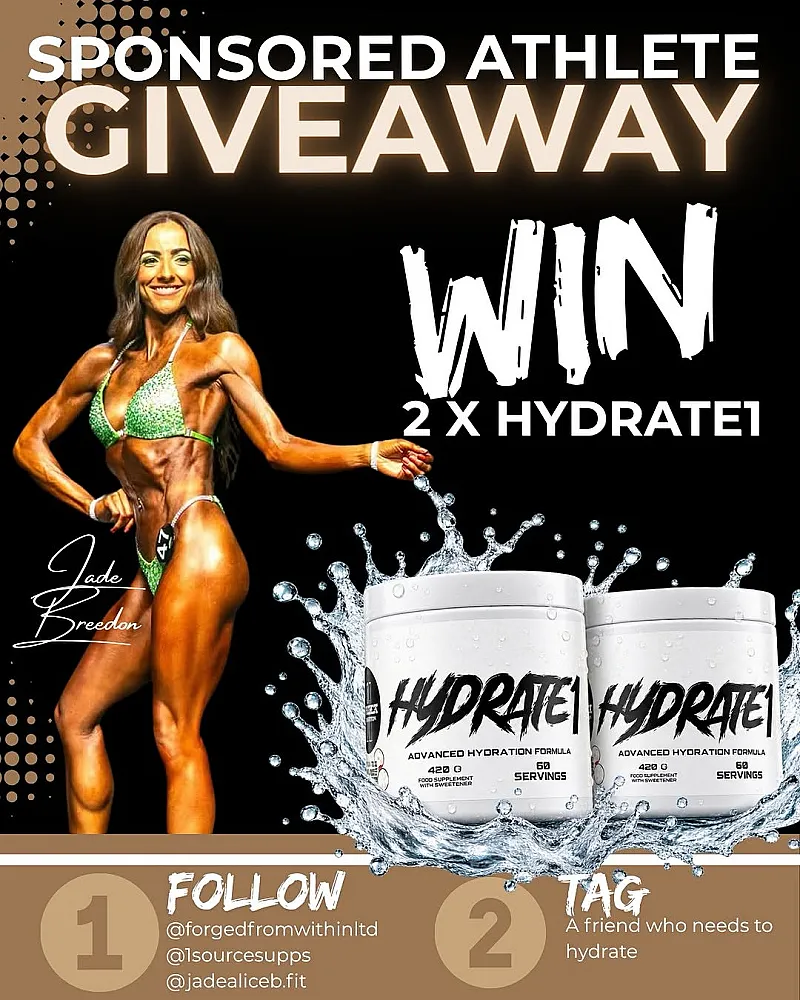 Win 2 tubs of 1 Source Supplements Hydrate1