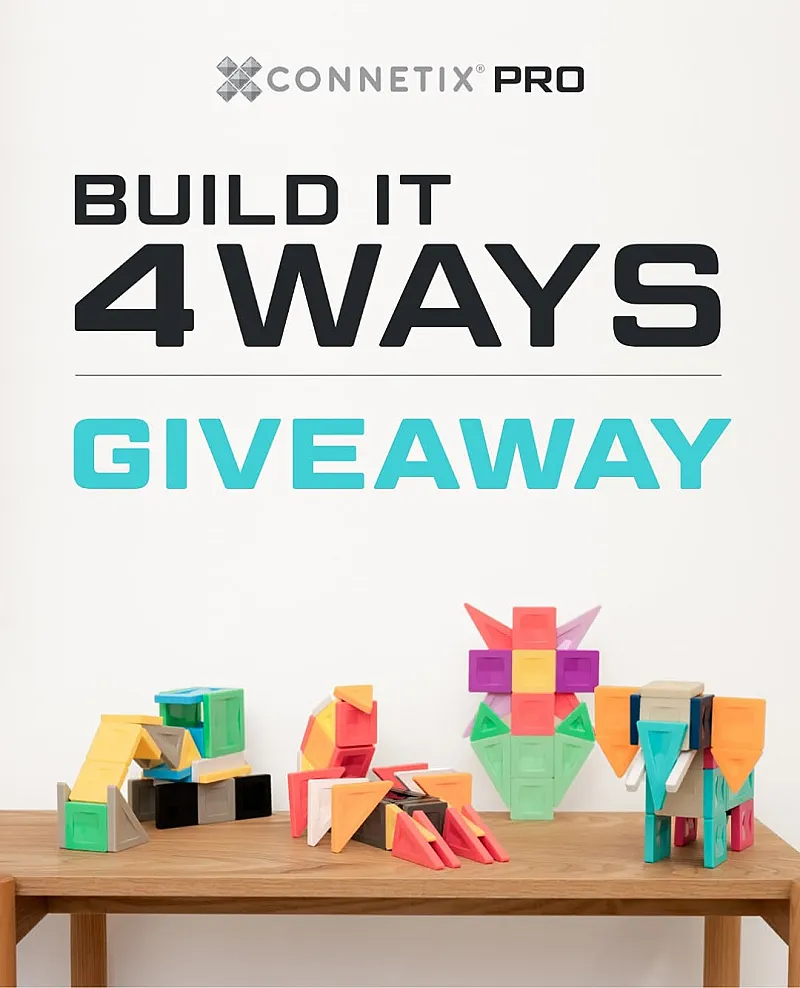 Win all four NEW CONNETIX PRO Build it 4 ways packs!