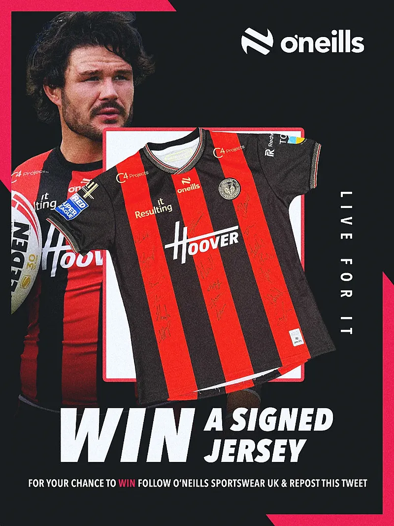 Win a signed Warrington rugby jersey