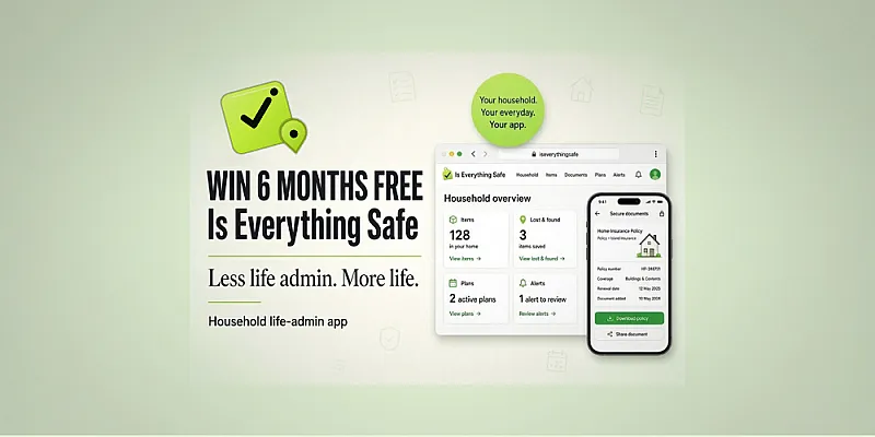 Win 1 of 5 6-month subscriptions to the Is Everything Safe App
