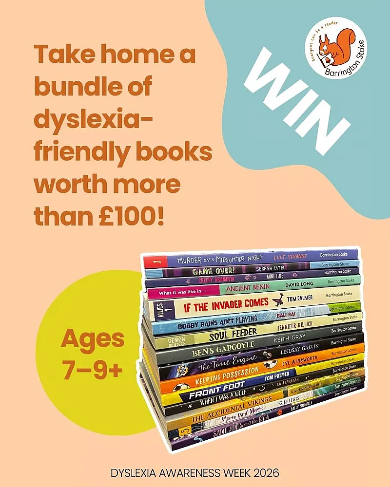 Win a bundle of dyslexia-friendly books for younger readers