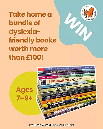 Prize image for Win a bundle of dyslexia-friendly books for younger readers