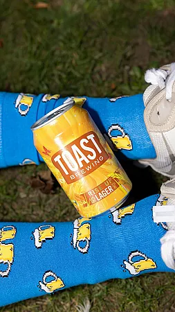 Prize image for Win a case of Toast beer & Swole Panda socks