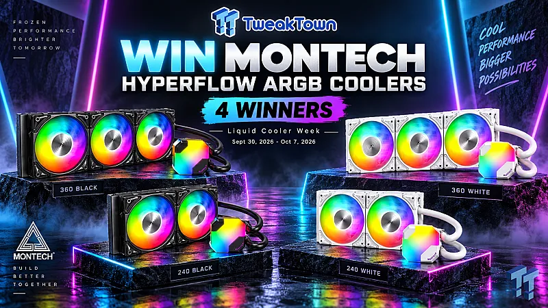 Prize image for Win a Montech Hyperflow ARGB AIO Liquid CPU Cooler