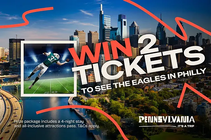 Prize image for Win a trip to Philadelphia for two
