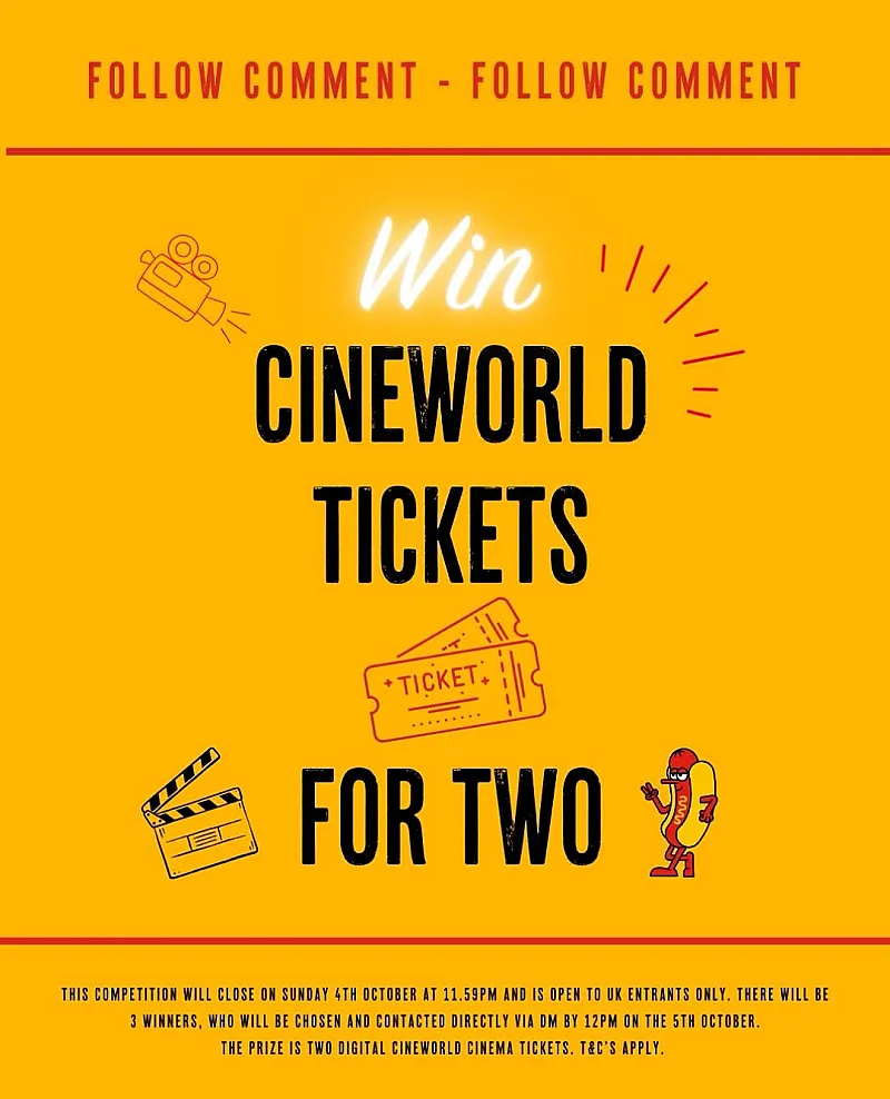 Win cinema tickets at Cineworld