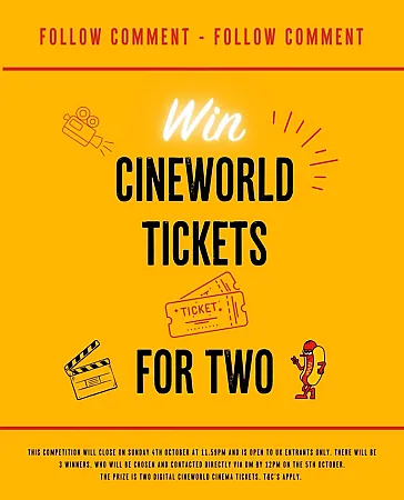 Prize image for Win cinema tickets at Cineworld
