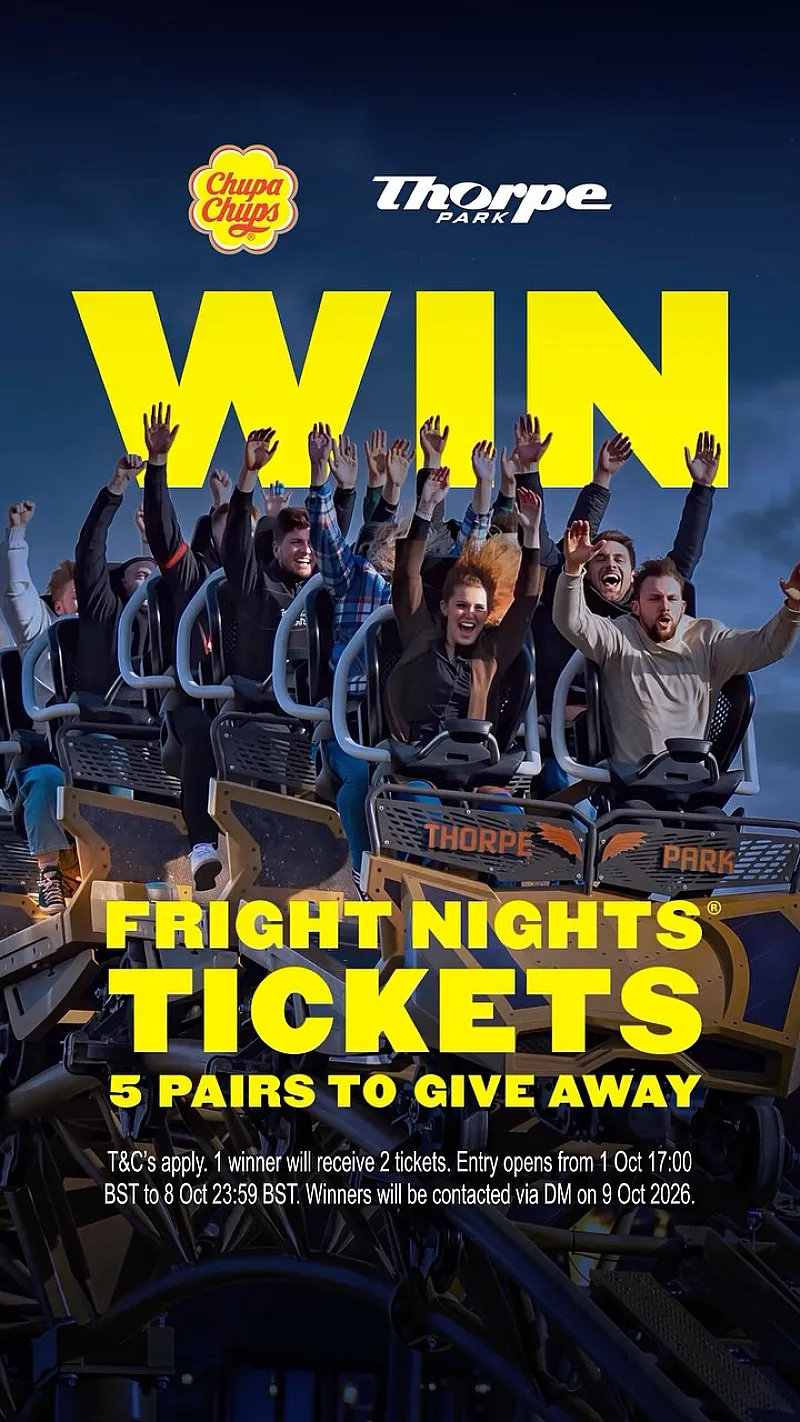 Win 1 of 5 pairs of Thorpe Park Day tickets and Fright Night Maze passes